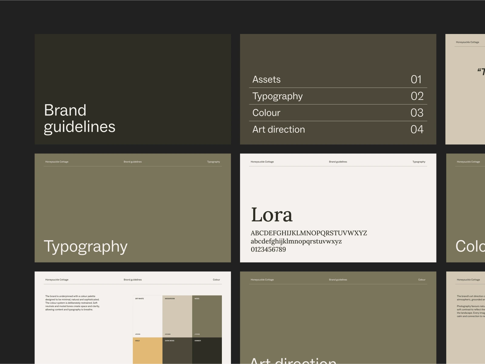 The design system for Honeysuckle Cottage